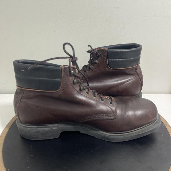 Red Wing Shoes Boots Mens Size 11 Brown Leather Work Oil Resistant Steel Toe USA main image 4